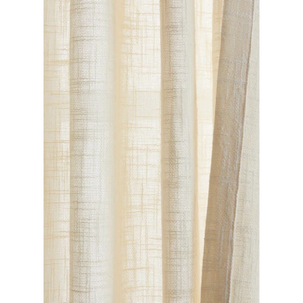 Quince Ivory Sheer Curtain Panels Set of 2 48" X 84" CREAM NEW - Picture 3 of 6